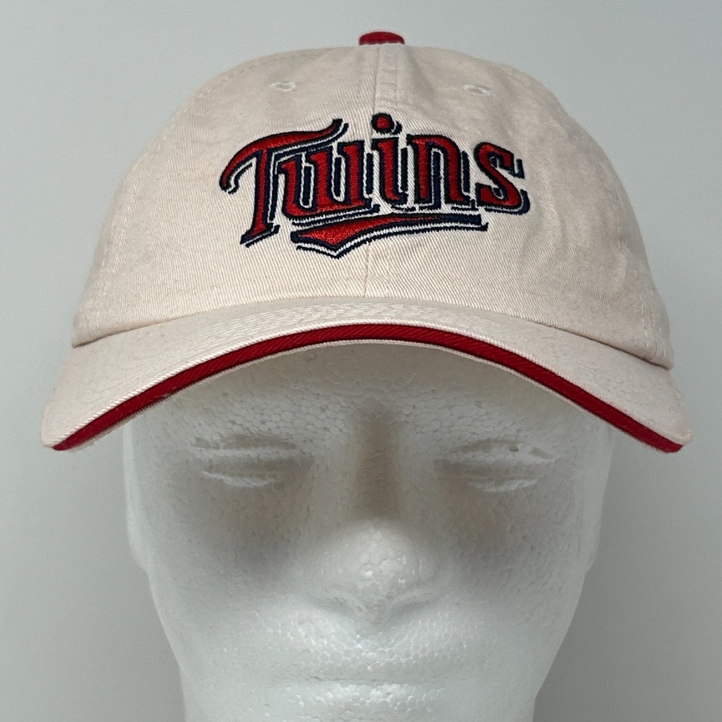 Vintage Y2Ks Minnesota Twins Hat Baseball Cap Dairy Queen 2001 Beige Snapback