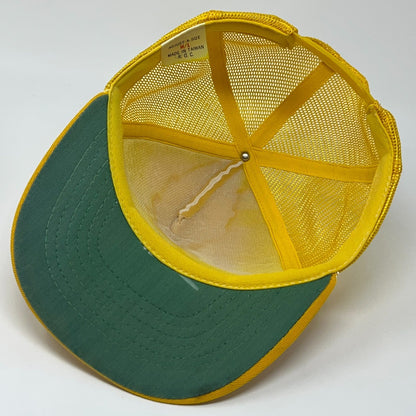 Vintage 80s Georgia Tech Yellow Jackets Rope Trucker Snapback Baseball Hat Cap