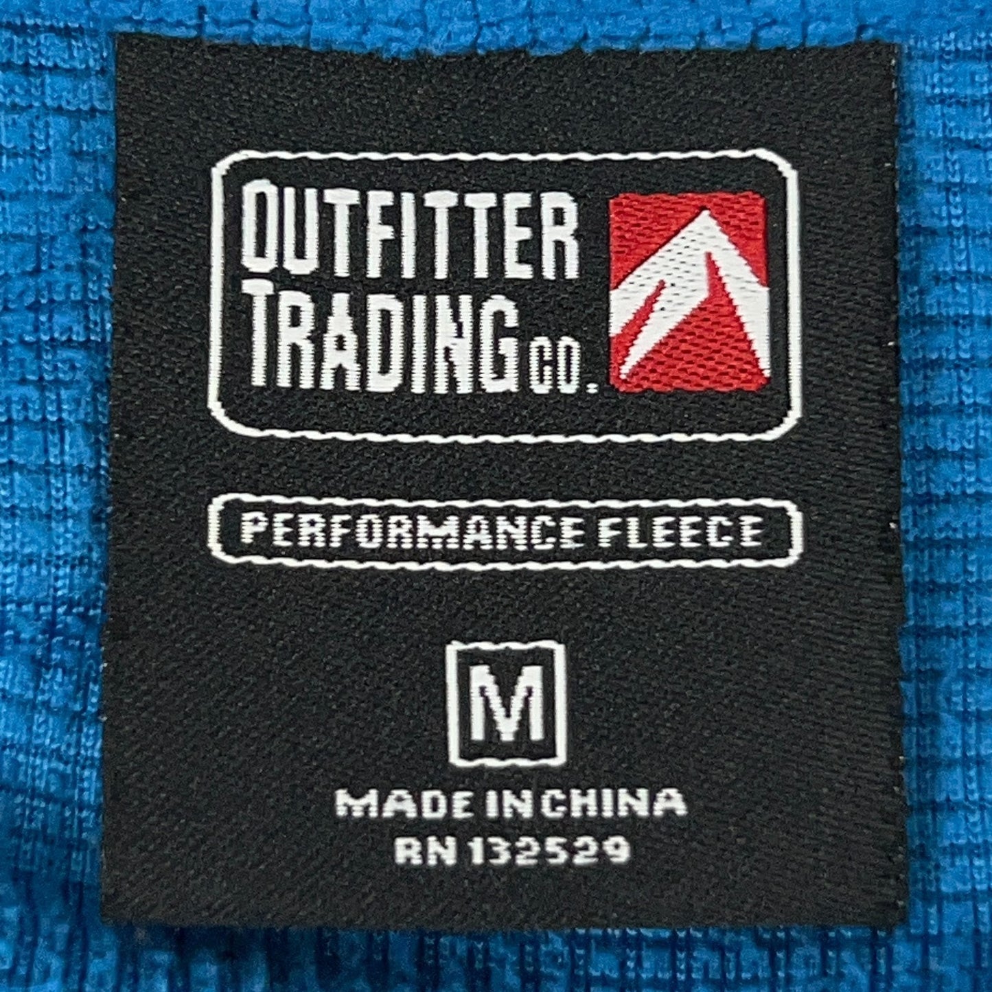 Jackson Hole Fleece Pullover Mens M Medium Blue Quarter Zip Outfitter Trading Co