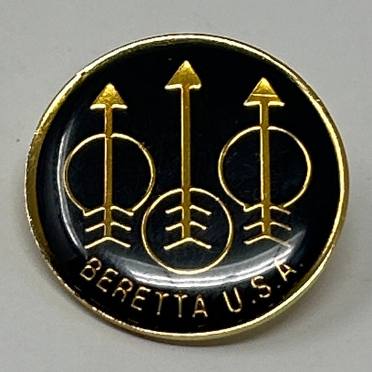 Vintage Beretta USA Hat Lapel Pin Pinback Button Guns Firearms Pistols Logo