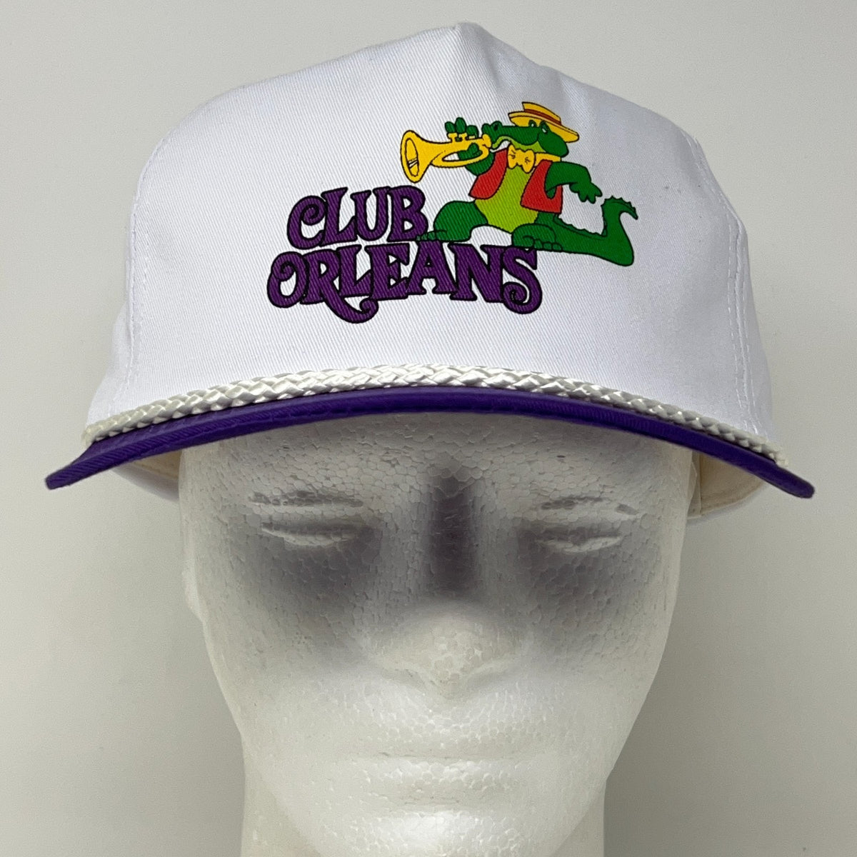 Vintage 90s Club Orleans Casino Las Vegas Hat Baseball Cap Hotel Snapback White