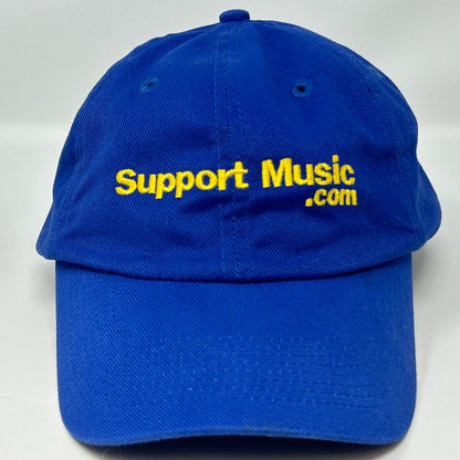 Support Music Strapback Dad Hat NAAM MENC Blue Cotton Six Panel Baseball Cap