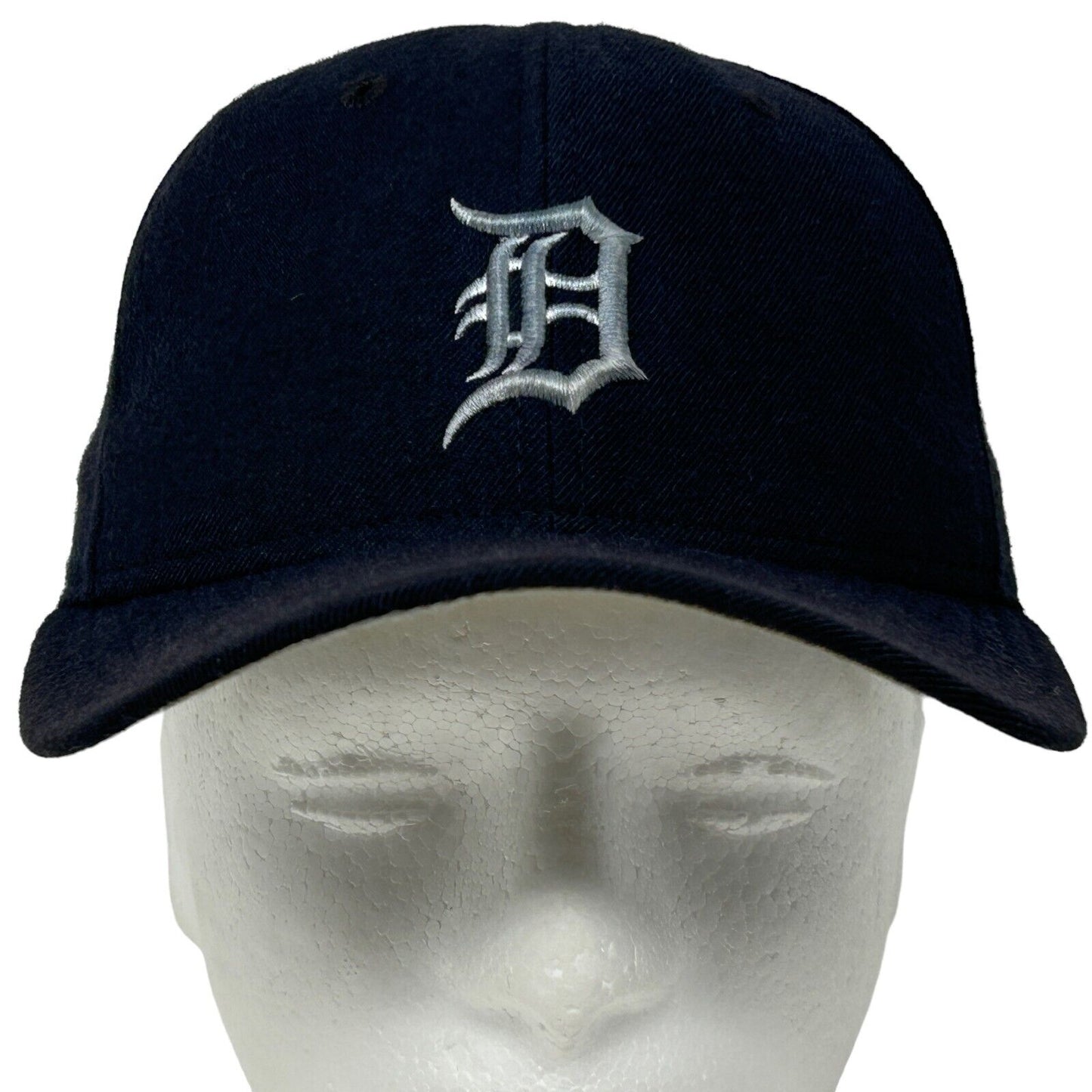 Gorra de béisbol de la MLB autografiada de los Detroit Tigers de Brian Hunter, estilo vintage de los años 90, color azul, 7