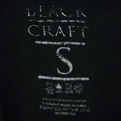 Blackcraft Cult As Above So Below Moth Moon Black Zip Up Hoodie Unisex S Small