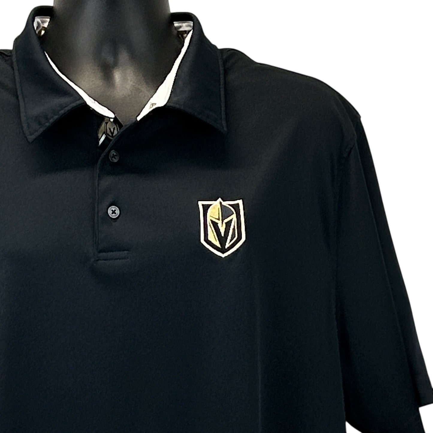 Las Vegas Golden Knights Polo Shirt Golf Golfer Golfing NHL Hockey Black XXL 2XL