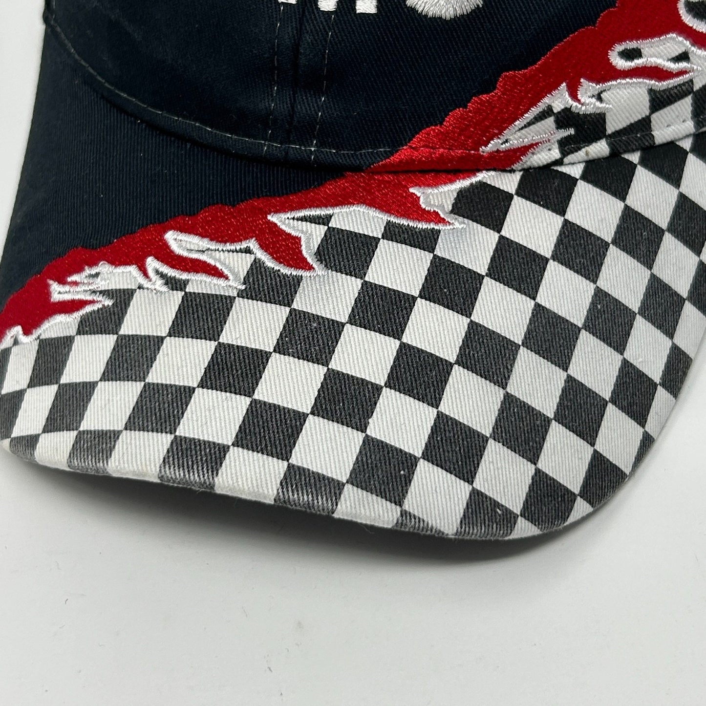 Vintage 90s Komo Machine Inc Hat Baseball Cap Machinist 6 Panel Strapback Black - Neon Vintage