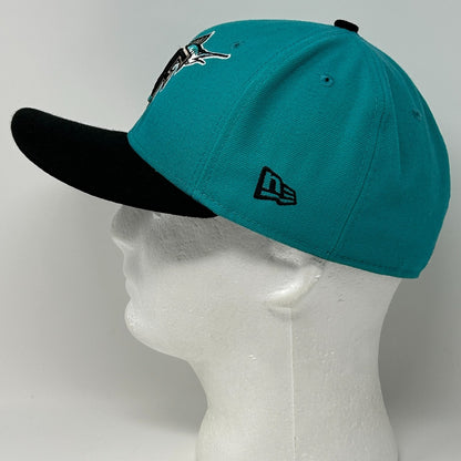 Florida Marlins Hat Baseball Cap New Era 59Fifty Wool Blend Green Fitted 7 1/4