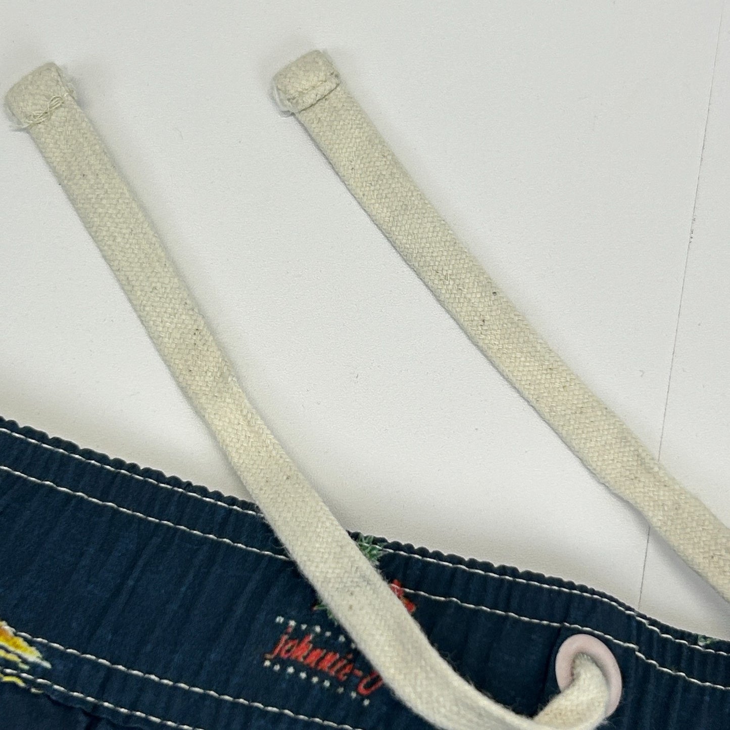 Johnnie O Waikiki Swim Shorts Trunks Hawaiian Hula Surfer Surfing Blue 2XL XXL