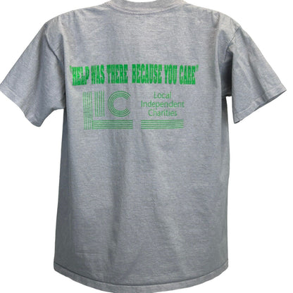Sobrevivió 1994 California Gran Terremoto Vintage 90s Camiseta Gris Camiseta Grande