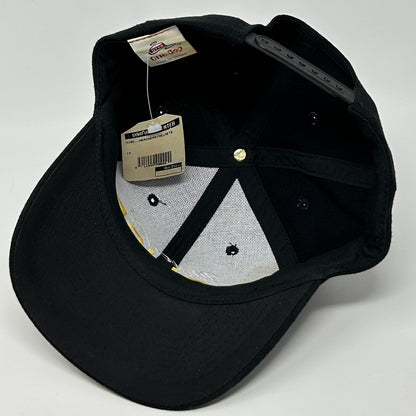 Vintage Whittier Police Hat Cap Black 90s California Policeman Officer Snapback