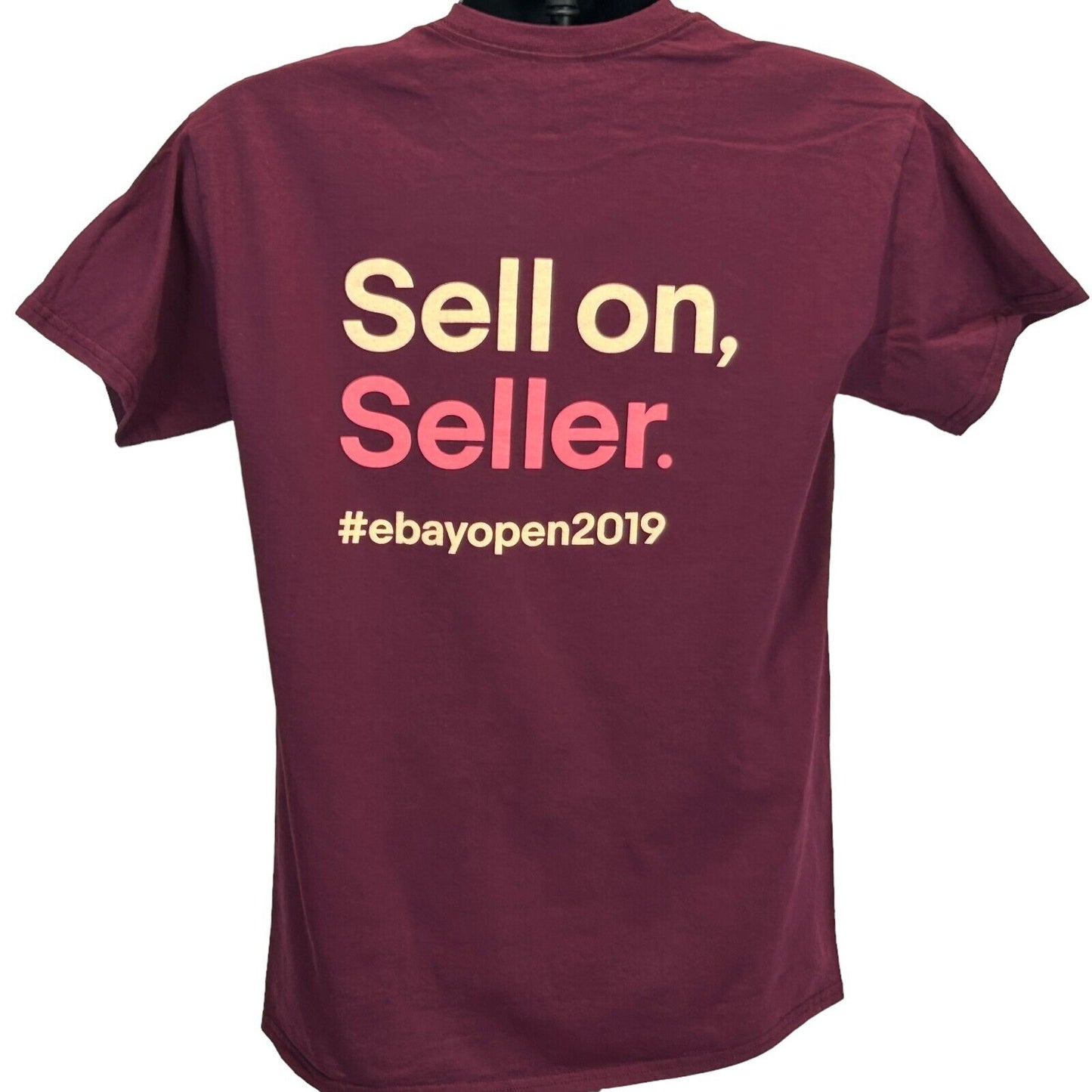 eBay Open 2019 T 恤 中号 网上经销商大会 短袖 男式 红色