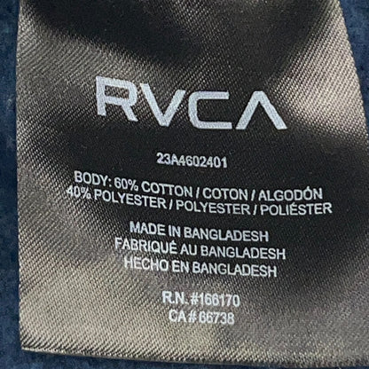 RVCA Logo Sweatshirt M Medium Blue Long Sleeve Crew Neck Sweater PM Tenore MMA