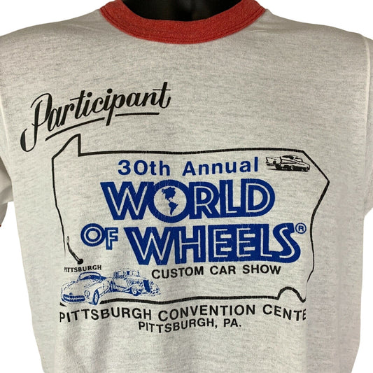 World of Wheels Custom Car Show Vintage 90s T Shirt Pittsburgh Hot Rods Small