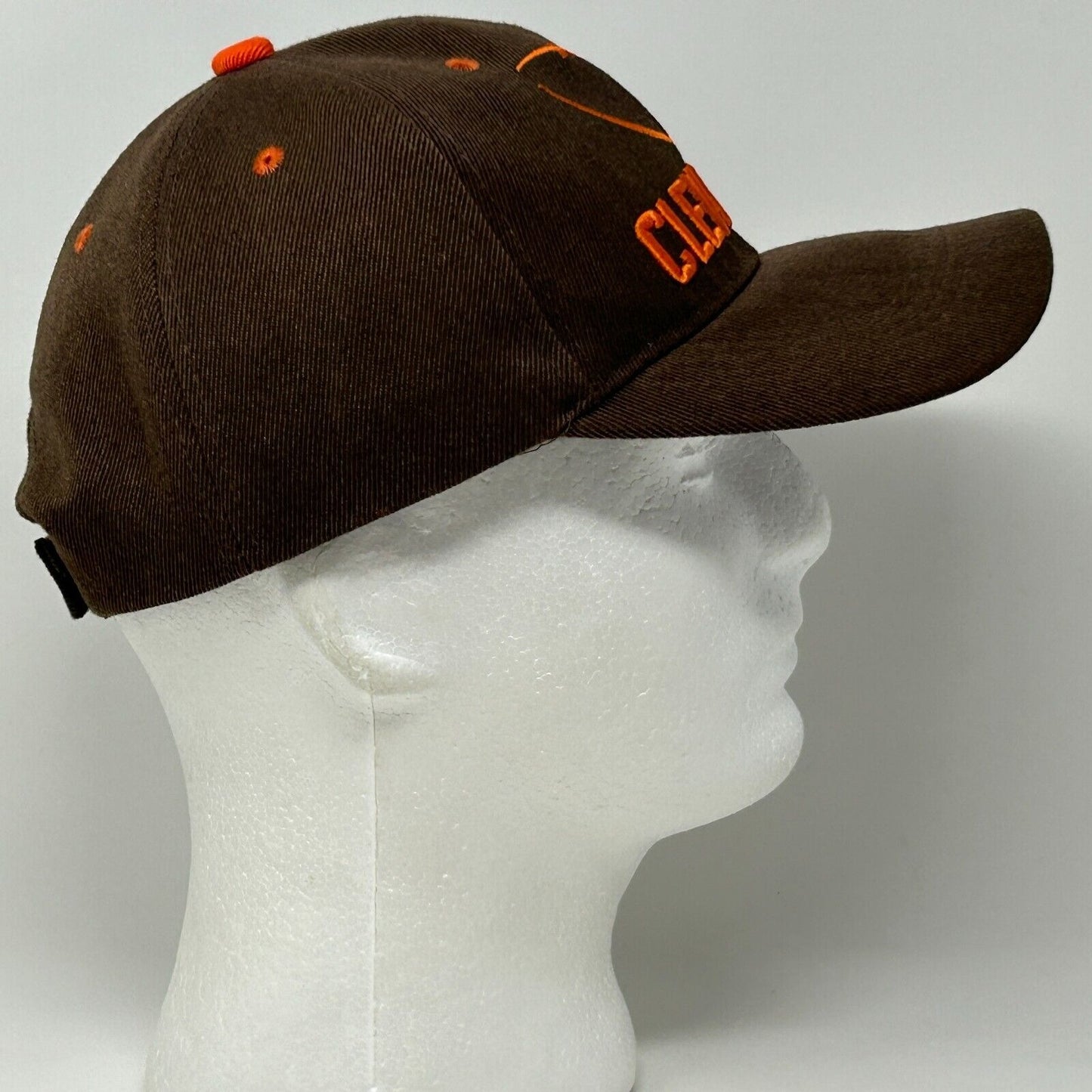 Gorra de béisbol de los Cleveland Browns, gorra con correa trasera, color marrón, fútbol americano de la NFL, de seis paneles