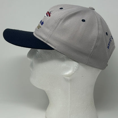 Vintage 90s Ketchikan Air Best In The Bush Hat Baseball Cap Alaska Snapback Gray