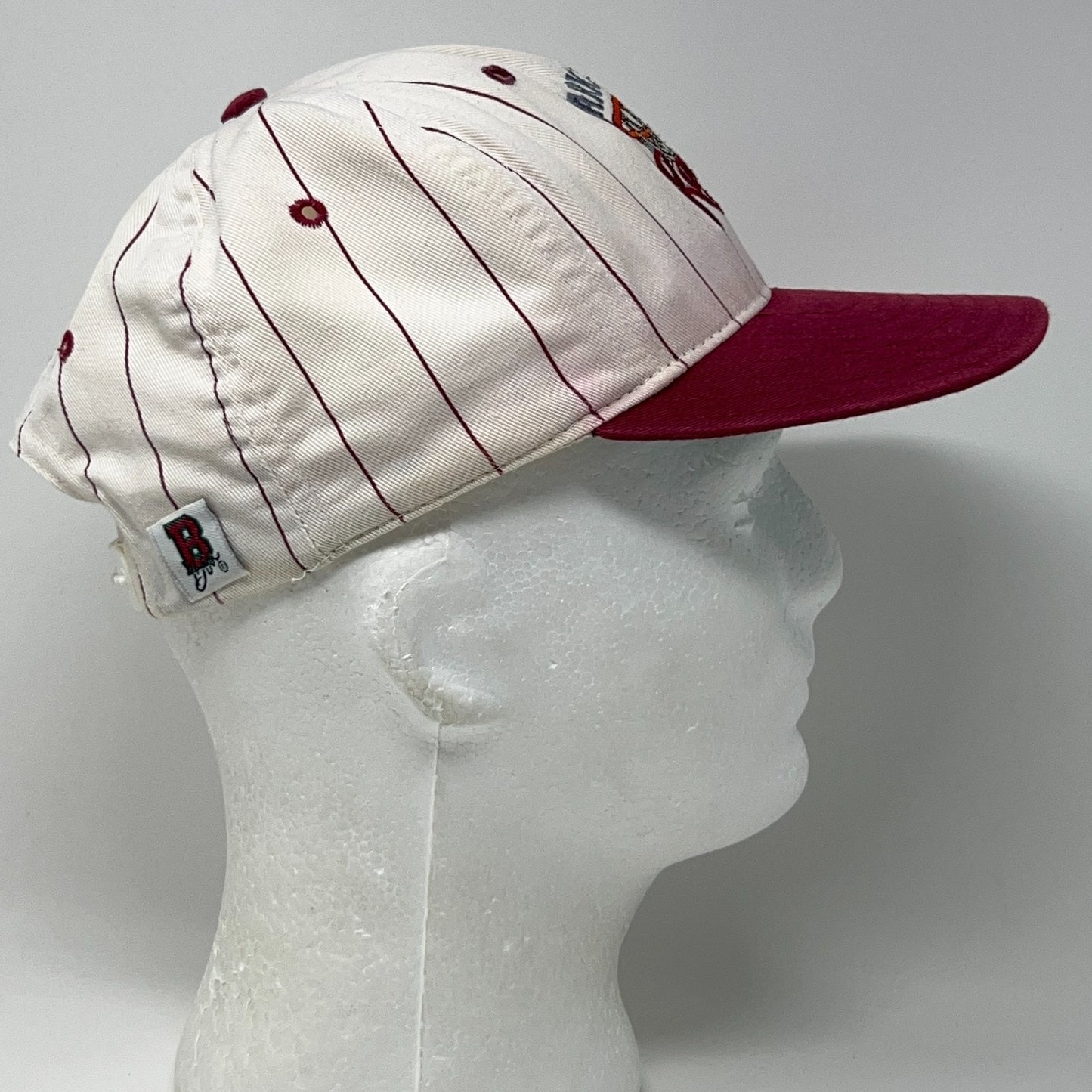 Vintage 90s Arkansas Razorbacks Basketball Hat Baseball Cap White Hogs Snapback