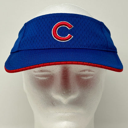 Gorra con visera de los Chicago Cubs con correa trasera azul, camiseta de béisbol de la MLB, malla