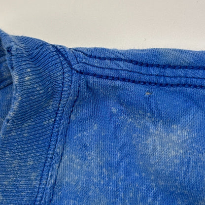 Vintage Y2Ks Polar Bears Alaska T Shirt Bleach Spotted Tie Dye Blue L Large