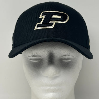 Purdue University Boilermakers Hat Baseball Cap Nike Black Flex Fitted M-L
