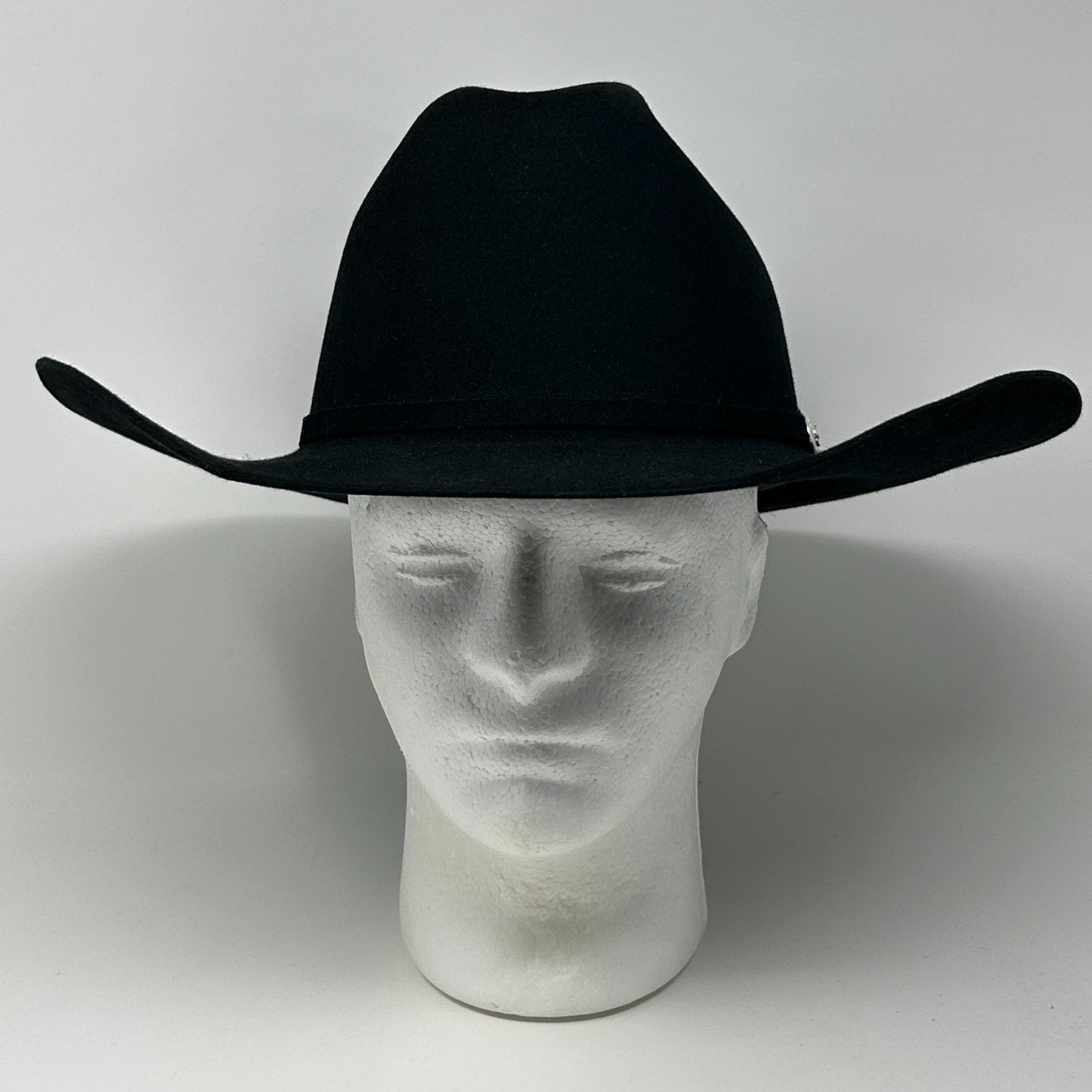 Resistol 6X Beaver Cowboy Hat Western CSCOLE 4 Inch Brim Long Oval Black 7 1/4
