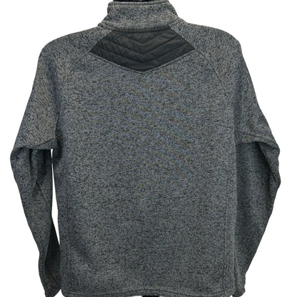 Chaqueta tipo suéter de tiro con cremallera 1/2 NRA, grande, para caza y cazador, para hombre, color gris