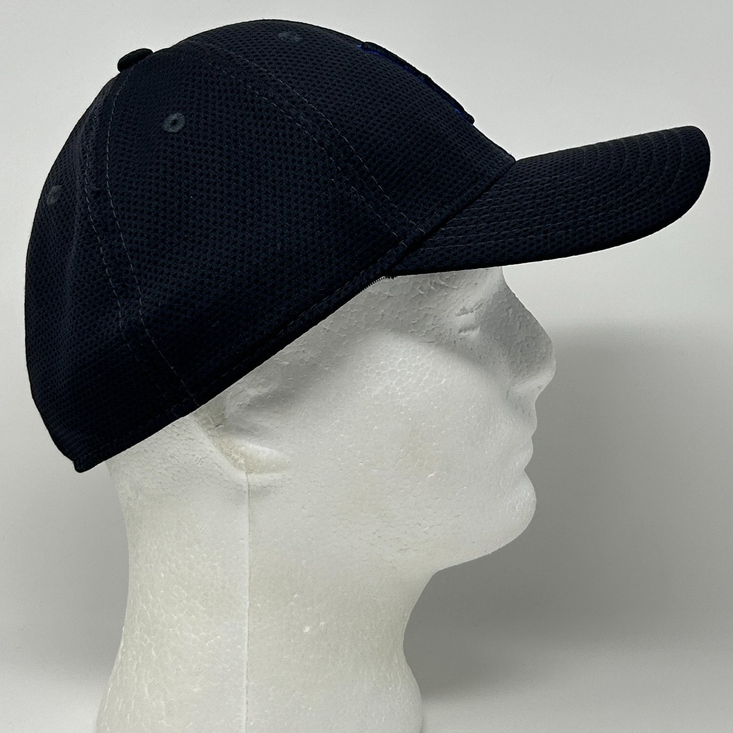 UNR Wolf Pack Hat Baseball Cap Nevada Reno 6 Panel New Era Blue Flex Fitted L-XL - Neon Vintage