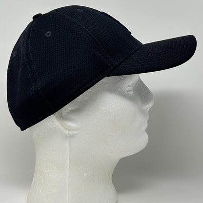 UNR Wolf Pack Hat Baseball Cap Nevada Reno 6 Panel New Era Blue Flex Fitted L-XL - Neon Vintage