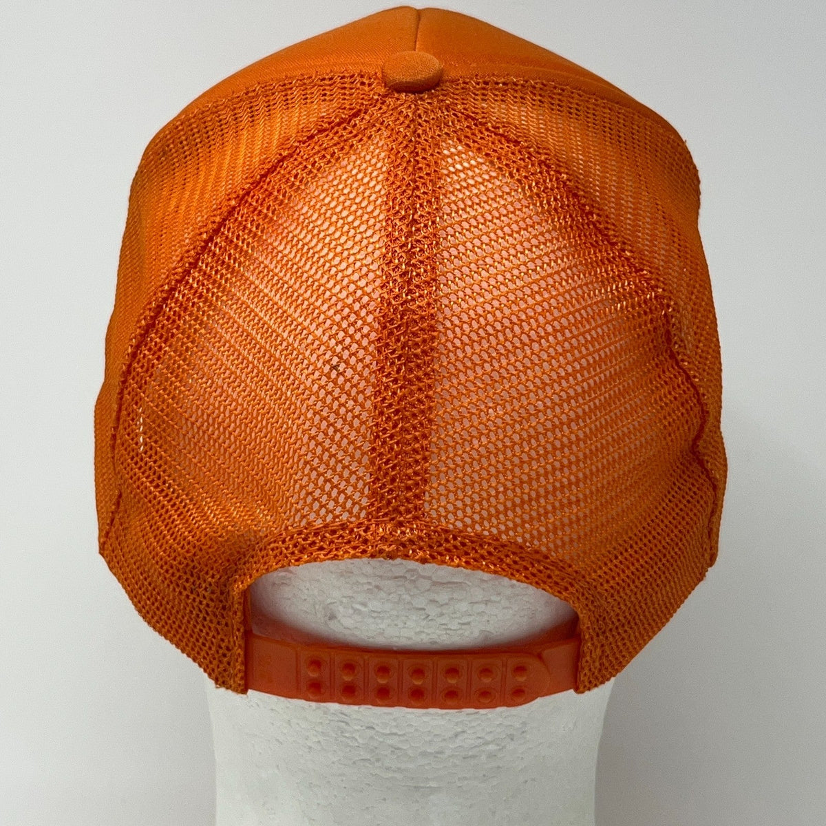 Vintage 80s Miller's River Beagle Club Hunting Orange Trucker Baseball Hat Cap
