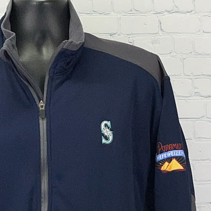 Seattle Mariners Pyramid Brewing Co Jacket Hefeweizen Brewery Blue XL X-Large