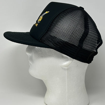 Vintage 90s Graco Robotics Inc Trucker Hat Baseball Cap GRI Mesh Snapback Black