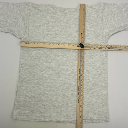 Vintage 90s Quads Bass Fishing Tournament T Shirt Lake Lonely NY Gray S Small