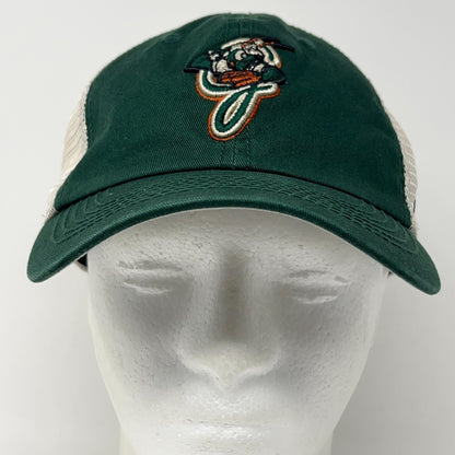 Greensboro Grasshoppers Hat Baseball Cap 47 Brand MiLB Green Mesh Trucker S-M