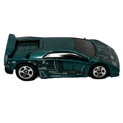 Lamborghini Diablo Hot Wheels Collectible Diecast Car Vintage 90s Green Vehicle