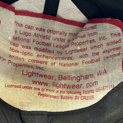 Vintage Tampa Bay Buccaneers Blinking Hat Baseball Cap Flashing Light Up Black