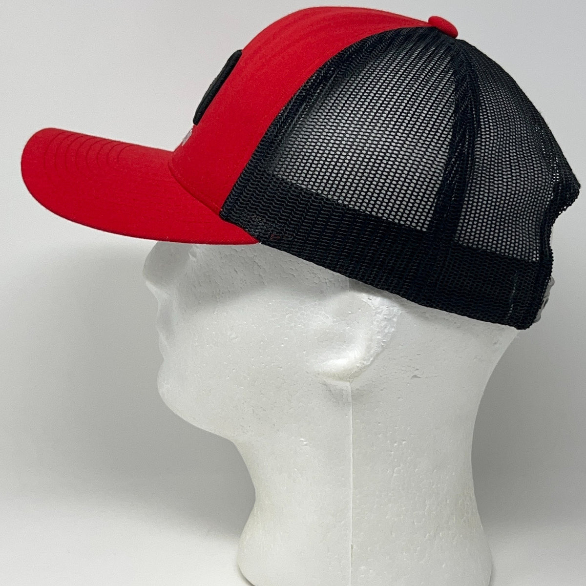 TravisMathew Trucker Hat Snapback Red Black Mesh Golf Baseball Cap Adjustable