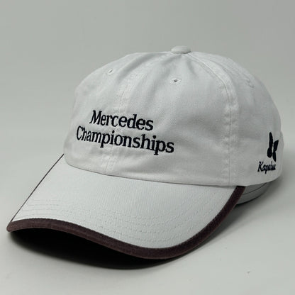 Vintage Y2Ks Mercedes Championships Kapalua Dad Hat Baseball Cap Strapback White