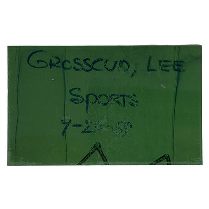 NFL Lee Grosscup Newspaper Metal Printing Plate Vintage 1959 Rookie Football