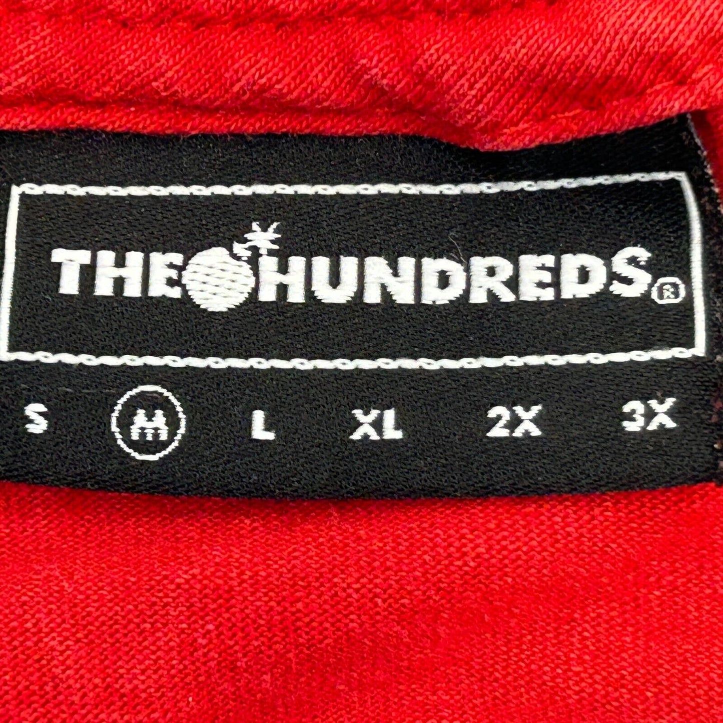 The Hundreds T Shirt Medium Streetwear Spellout Bomb Graphic Tee Mens Red