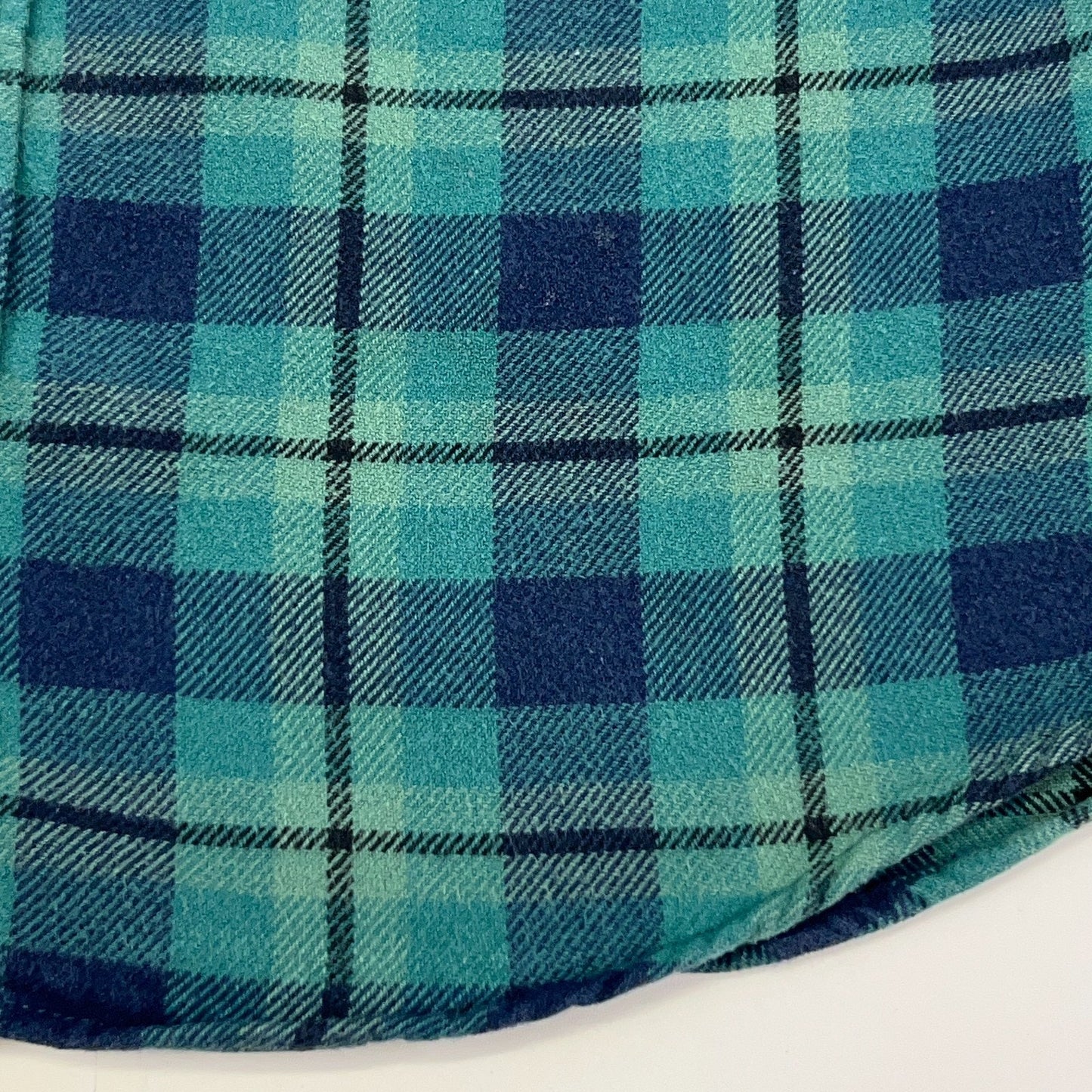 RVCA That'll Work Flannel Button Front Shirt M Medium Green Plaid Pockets Cotton