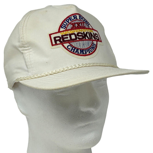 Washington Redskins Super Bowl Vintage 80s Hat Commanders White Baseball Cap