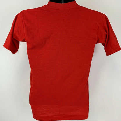 Camiseta vintage de los años 70 de la Universidad de Houston Cotton Bowl, talla pequeña, para hombre, color rojo, de los UH Cougars