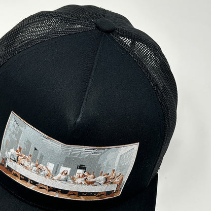 The Last Supper Leonardo da Vinci Trucker Hat Baseball Cap Jesus Snapback Black - Neon Vintage