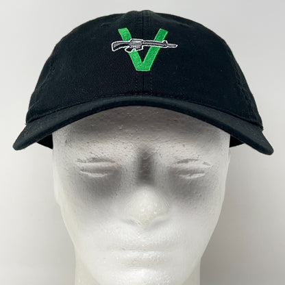 The Vandals Peace Thru Vandalism Dad Hat Baseball Cap V Gun Band Strapback Black
