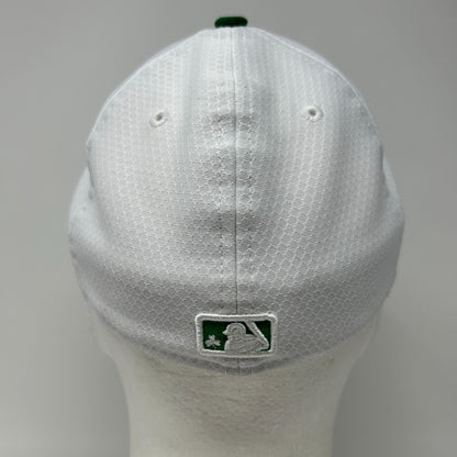 Los Angeles Dodgers St Patricks Day Hat Baseball Cap White New Era Fitted 6 7/8 - Neon Vintage