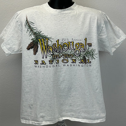 Vintage Washougal National T Shirt Mens L Large Gray MX Motocross Jeremy McGrath