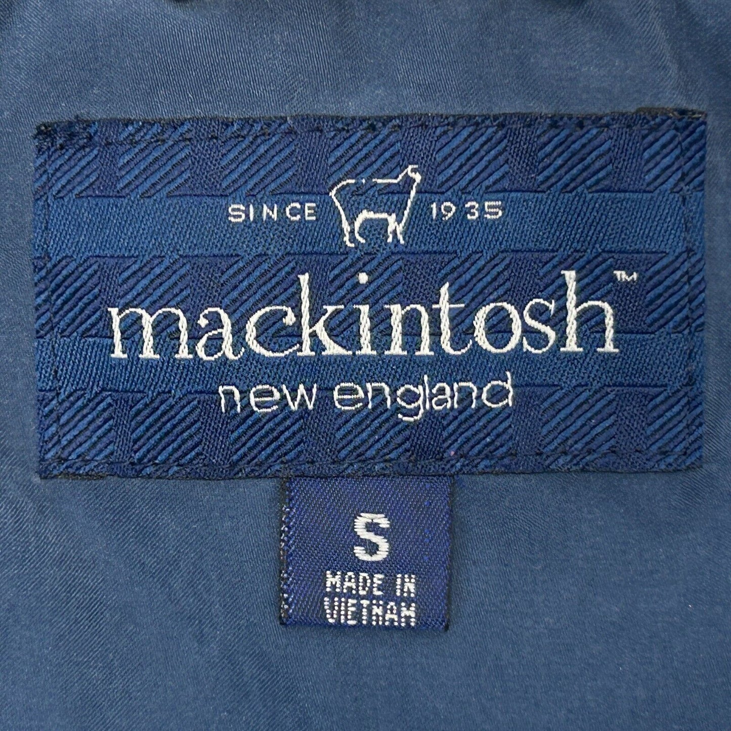 Mackintosh New England Womens Jacket Small Blue Removable Hood Winter Parka Coat