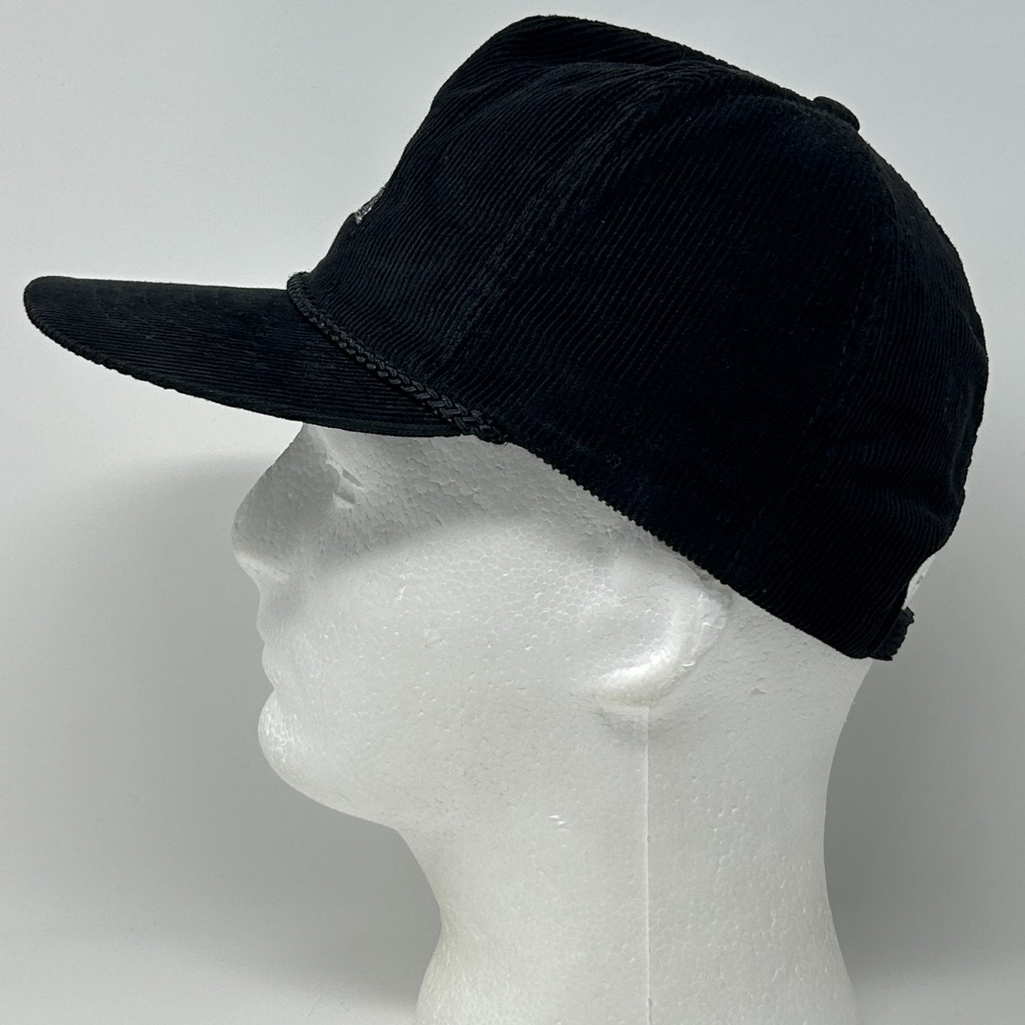 Vintage 90s Dresser Trap Rock Hat Baseball Cap Wisconsin Rope Strapback Black - Neon Vintage