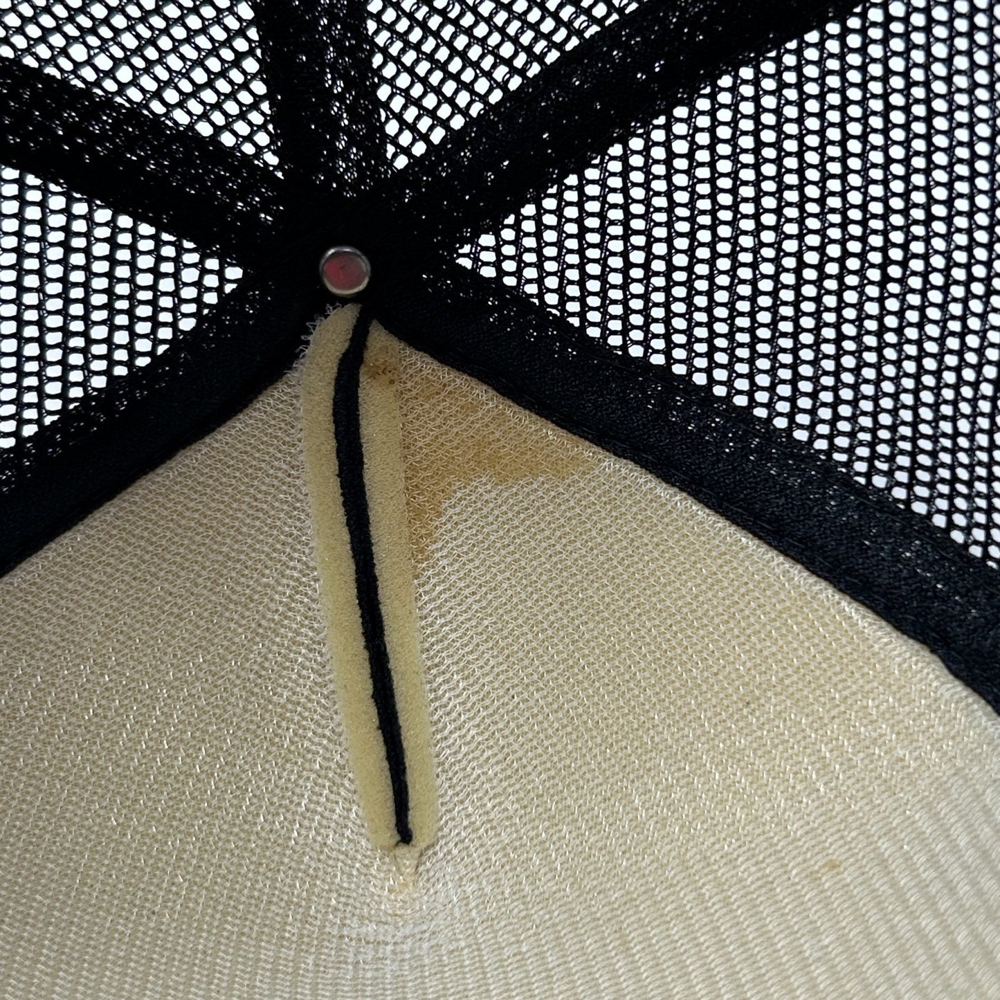 Vintage 80s Dazzle Brilliance Baffle BS Trucker Hat Baseball Cap Snapback Black