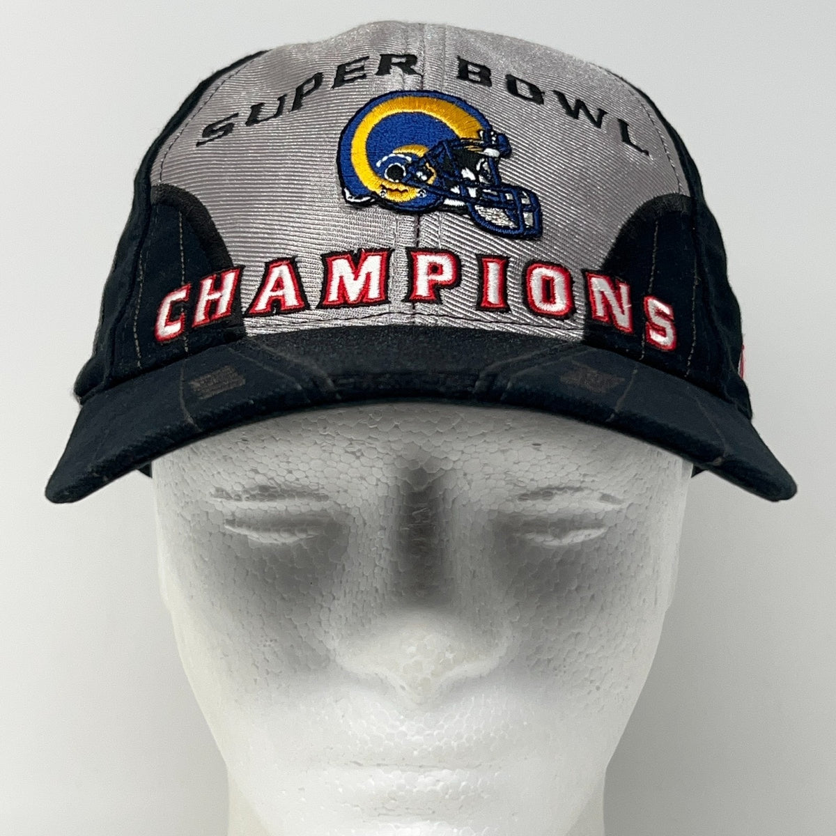 Vintage 2000 St Louis Rams Super Bowl XXXIV Champions Hat Baseball Cap LA NFL - Neon Vintage