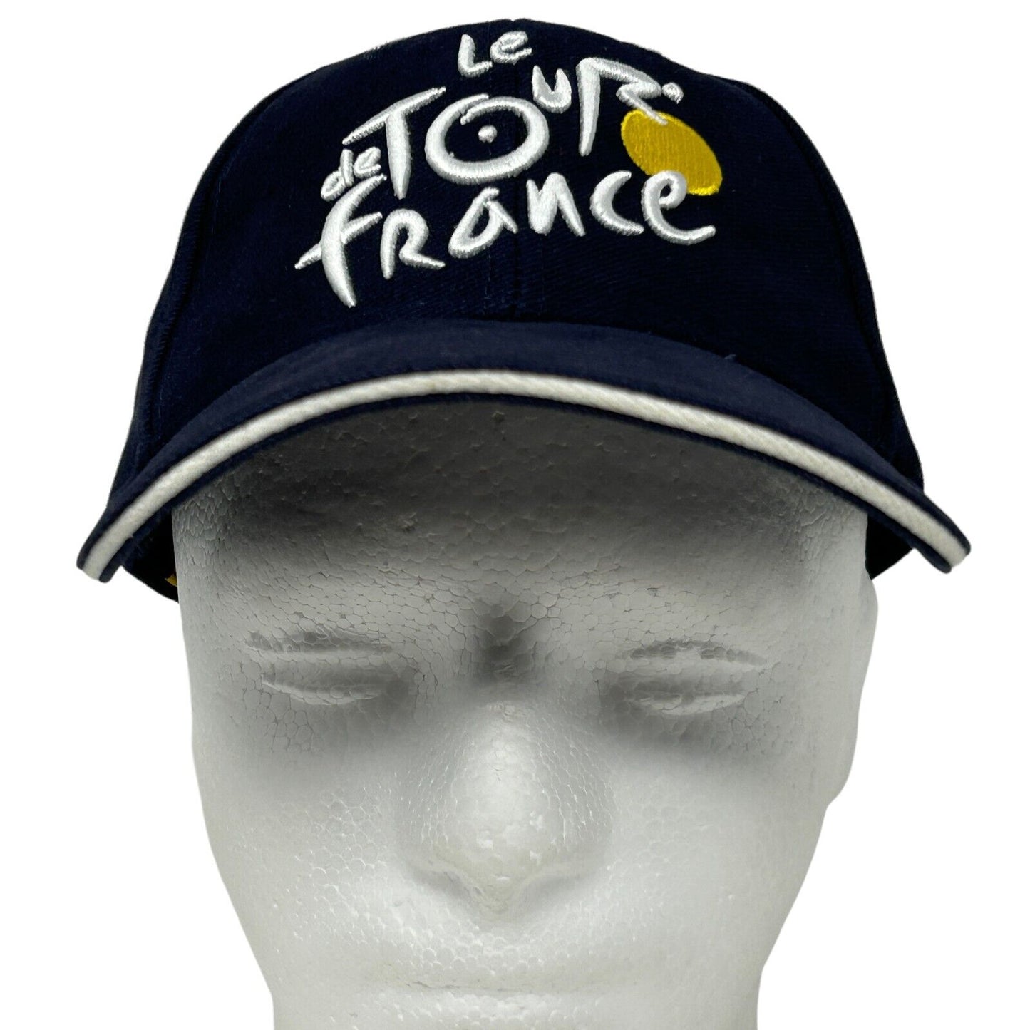 Le Tour De France Hat Blue Bike Bicycle Race Six Panel Strapback Baseball Cap